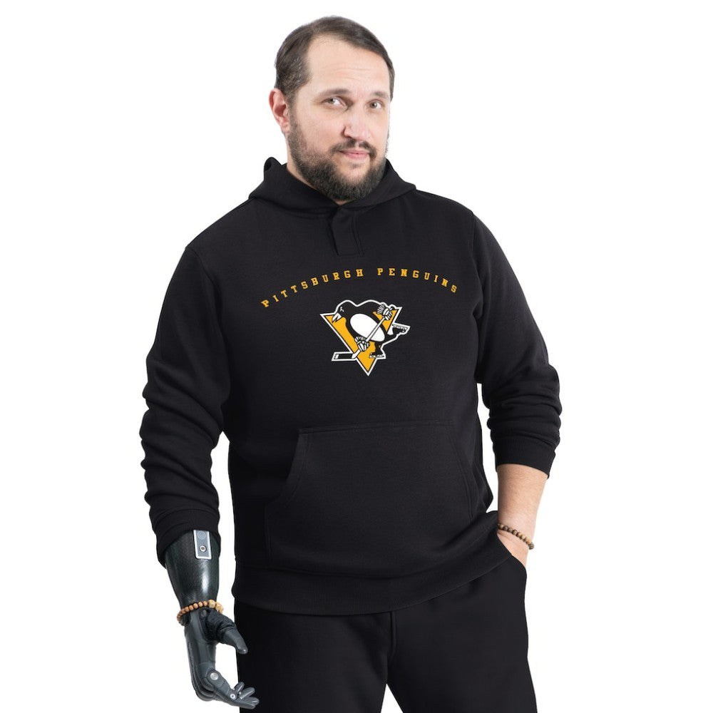 Pittsburgh Penguins G-III Sports by Carl Banks Adaptive Classic Team Arc Fleece Hoodie Black