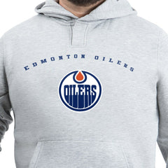 Edmonton Oilers G-III Sports by Carl Banks Adaptive Classic Team Arc Fleece Hoodie Gray