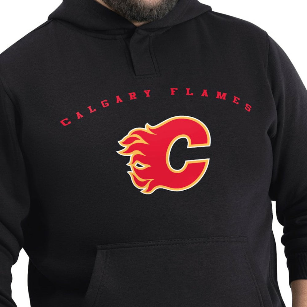 Calgary Flames G-III Sports by Carl Banks Adaptive Classic Team Arc Fleece Hoodie Black