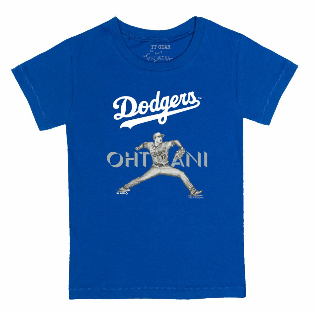 Shohei Ohtani Los Angeles Dodgers Tiny Turnip Youth Pitch Graphic T-Shirt Royal