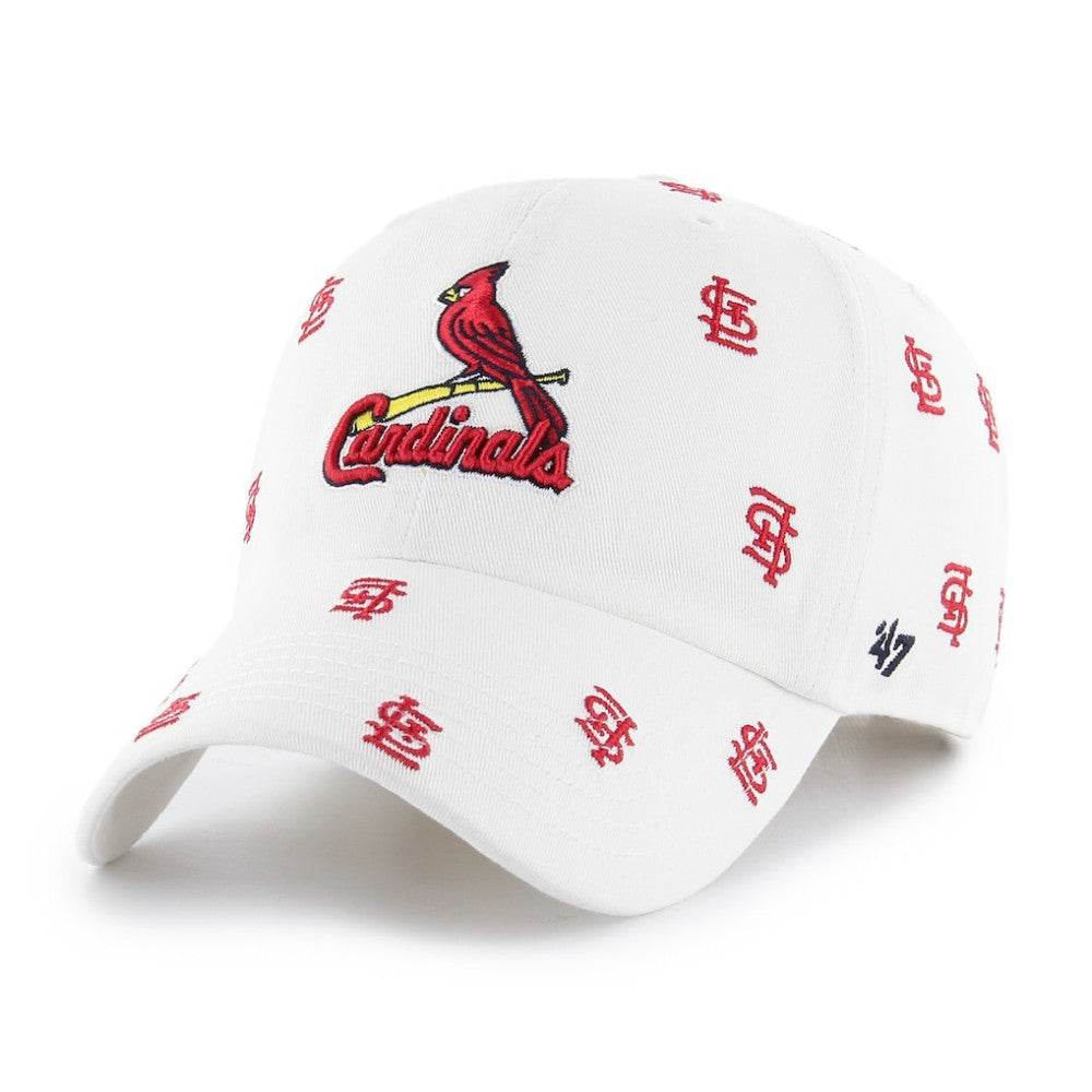 St. Louis Cardinals Women's Confetti Clean Up Adjustable Hat White | 47 brand