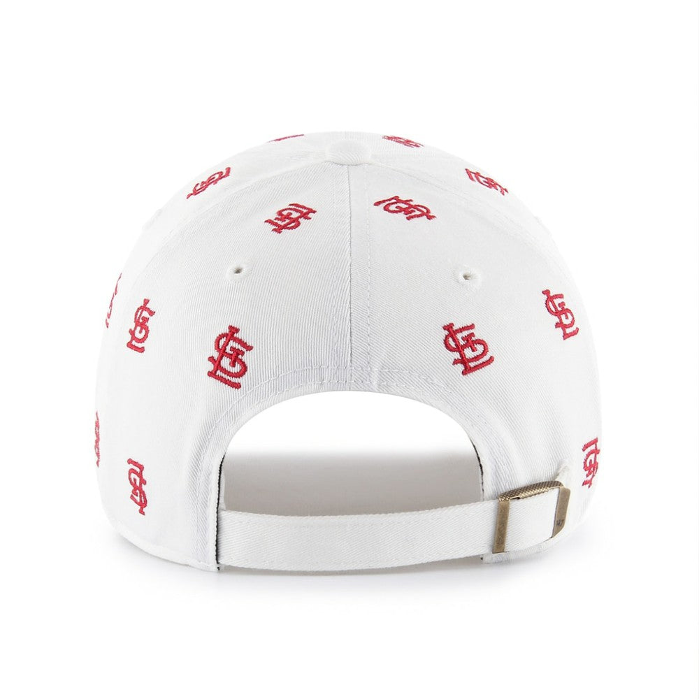 St. Louis Cardinals Women's Confetti Clean Up Adjustable Hat White | 47 brand