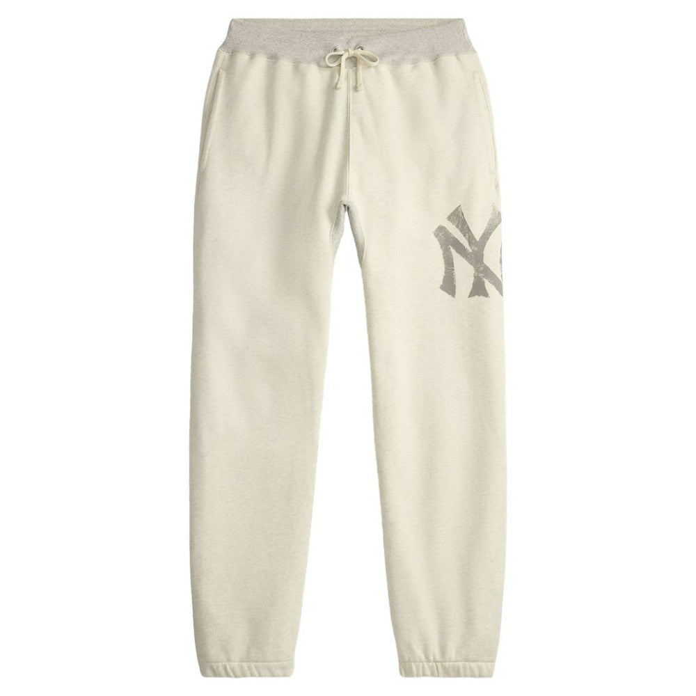 Yankees Polo Ralph Lauren Vintage Fleece Sweatpants Cream