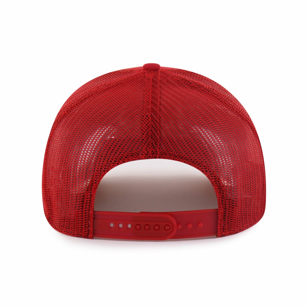 Los Angeles Angels Pitstop Trucker Adjustable Hat Red | 47 brand