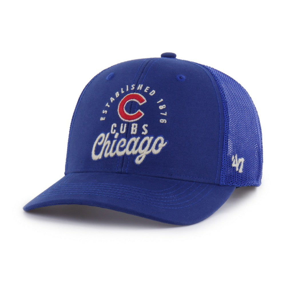 Chicago Cubs Pitstop Trucker Adjustable Hat Royal | 47 brand