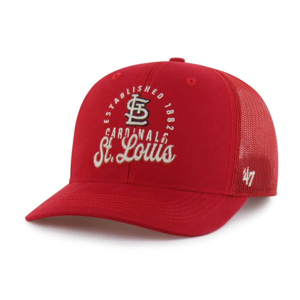 St. Louis Cardinals Pitstop Trucker Adjustable Hat Red | 47 brand
