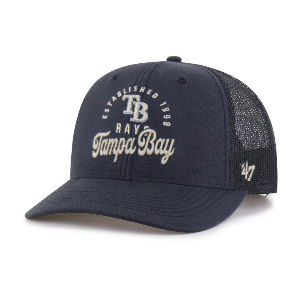 Tampa Bay Rays Pitstop Trucker Adjustable Hat Navy | 47 brand