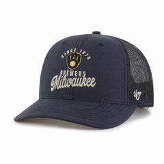 Milwaukee Brewers Pitstop Trucker Adjustable Hat Navy | 47 brand