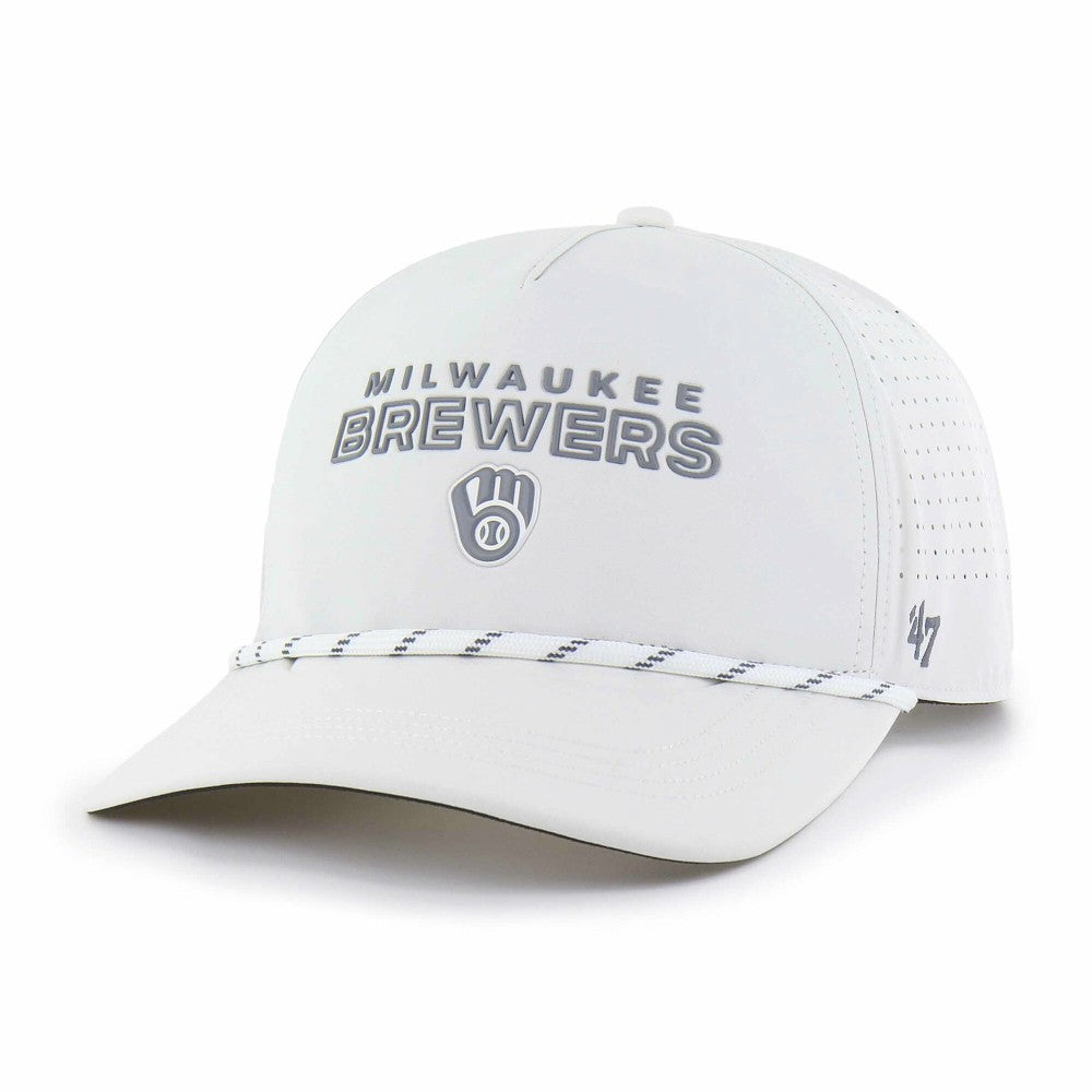 Milwaukee Brewers Forward Vault Hitch Adjustable Hat White | 47 brand