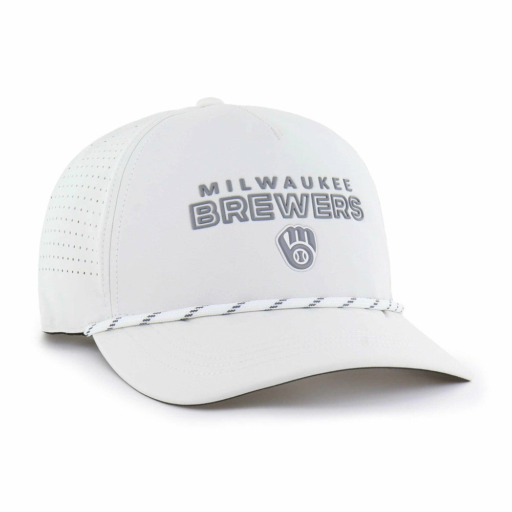 Milwaukee Brewers Forward Vault Hitch Adjustable Hat White | 47 brand