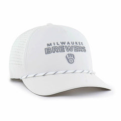 Milwaukee Brewers Forward Vault Hitch Adjustable Hat White | 47 brand