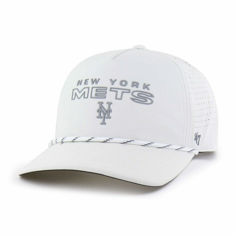 New York Mets Forward Vault Hitch Adjustable Hat White | 47 brand