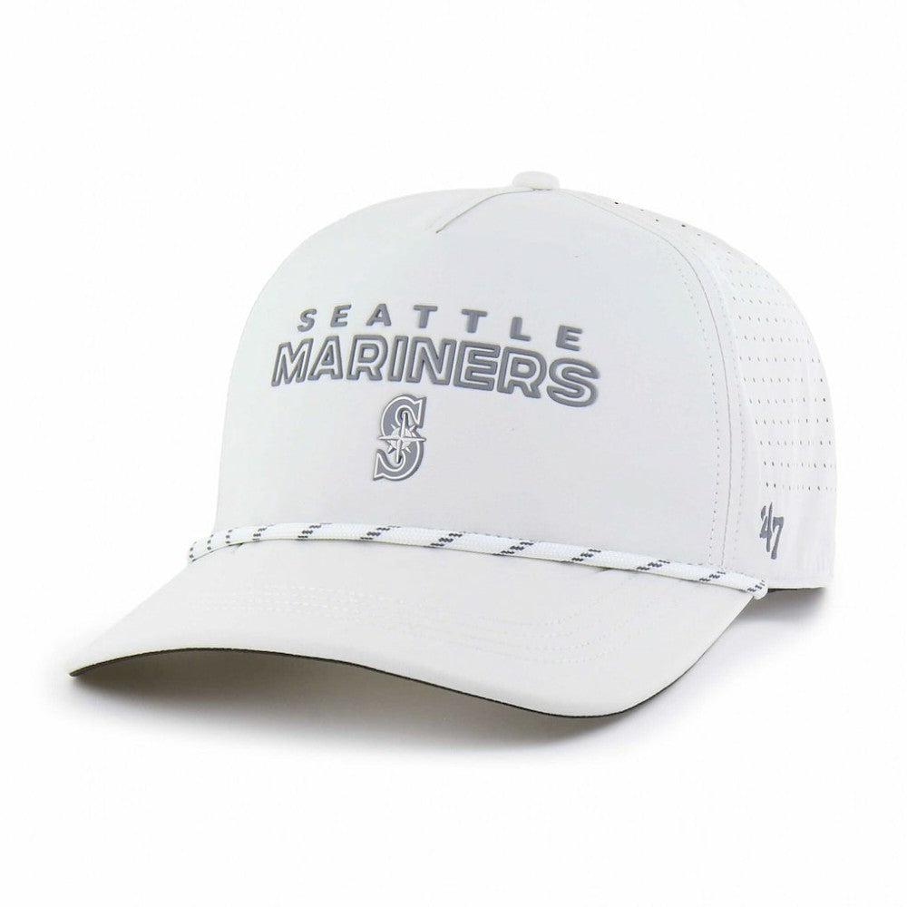 Seattle Mariners Forward Vault Hitch Adjustable Hat White | 47 brand