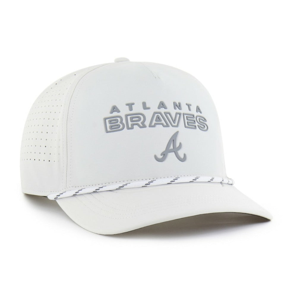 Atlanta Braves Forward Vault Hitch Adjustable Hat White | 47 brand