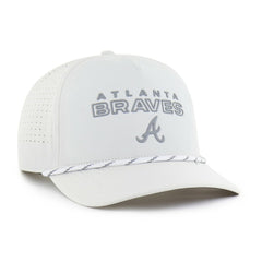 Atlanta Braves Forward Vault Hitch Adjustable Hat White | 47 brand