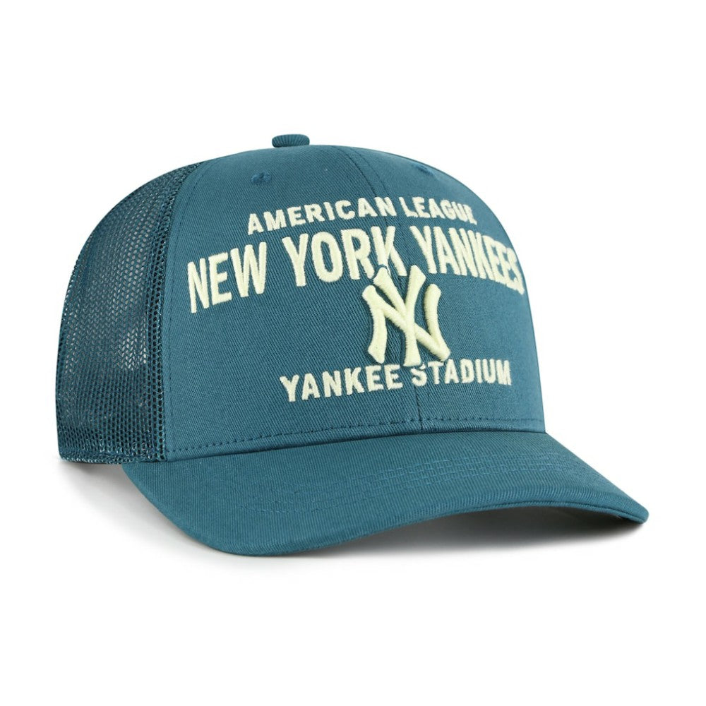 New York Yankees Contemporary Hitch Adjustable Trucker Hat Teal | 47 brand