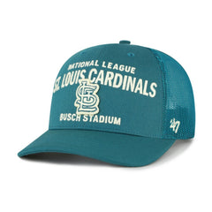St. Louis Cardinals Contemporary Hitch Adjustable Trucker Hat Teal | 47 brand