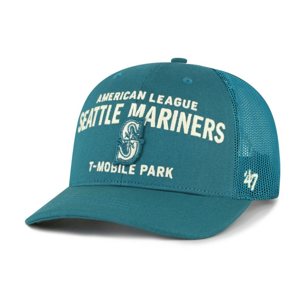 Seattle Mariners Contemporary Hitch Adjustable Trucker Hat Teal | 47 brand