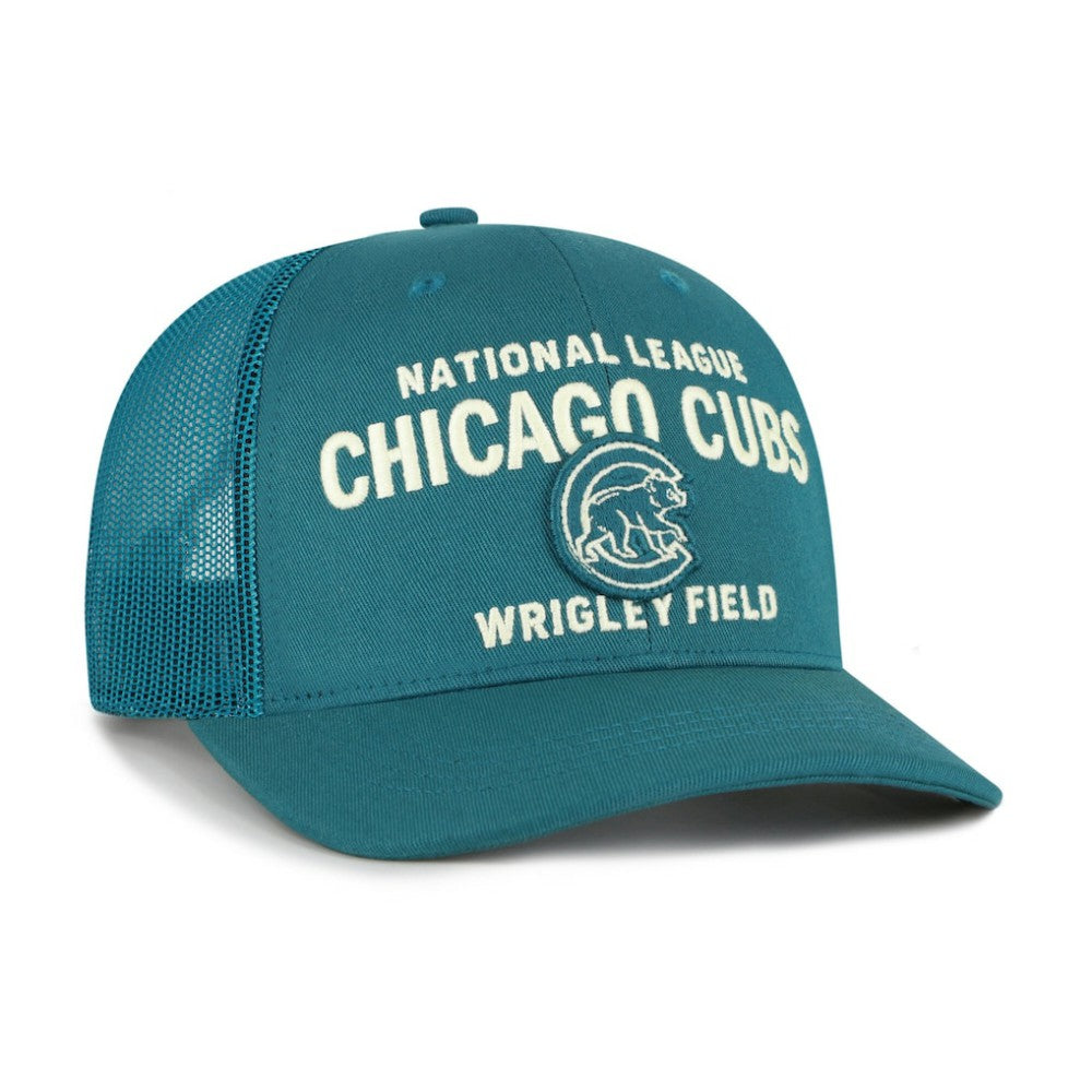 Chicago Cubs Contemporary Hitch Adjustable Trucker Hat Teal | 47 brand