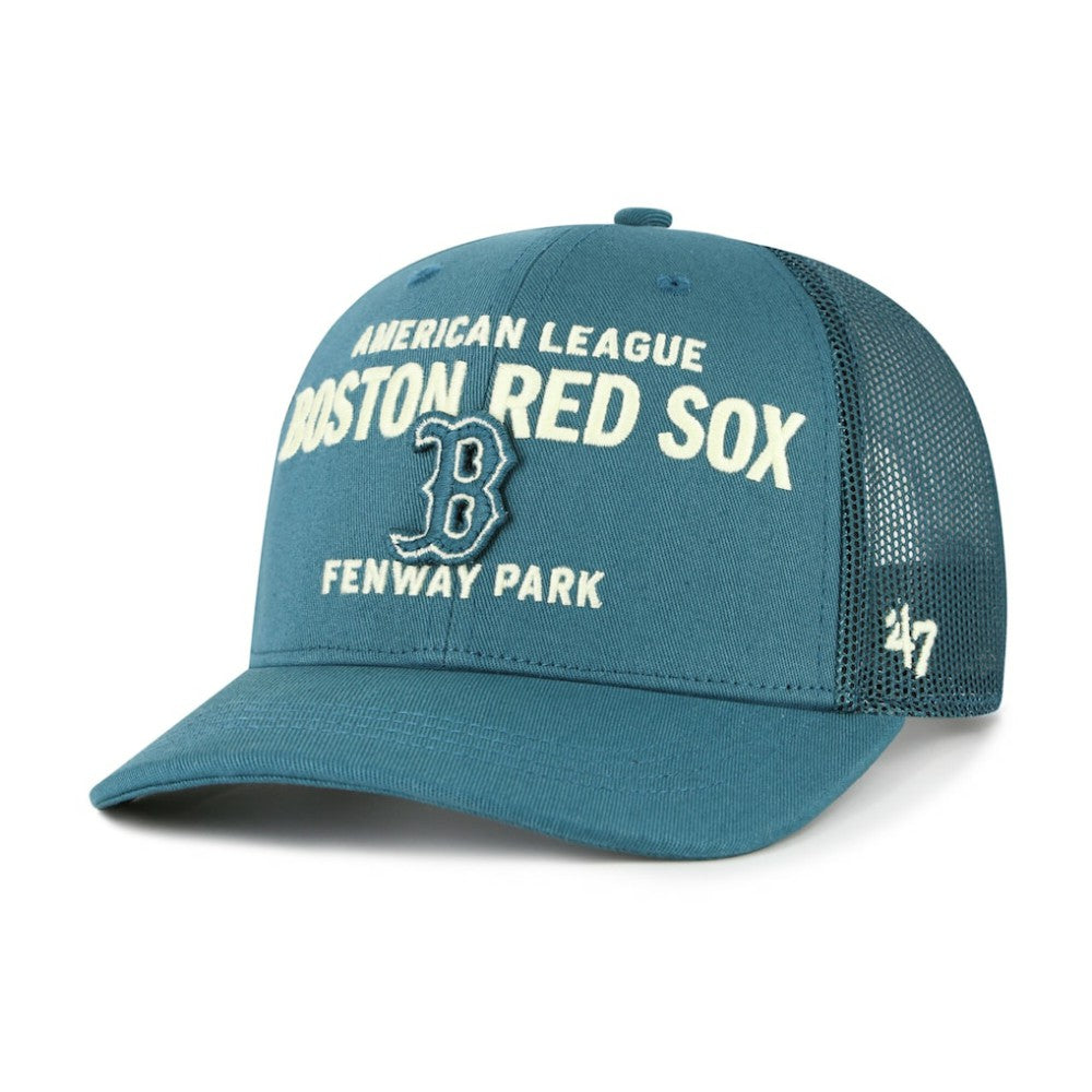 Boston Red Sox Contemporary Hitch Adjustable Trucker Hat Teal | 47 brand