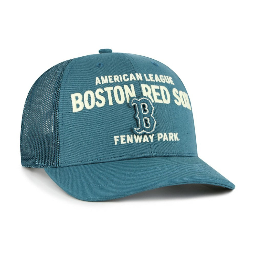 Boston Red Sox Contemporary Hitch Adjustable Trucker Hat Teal | 47 brand