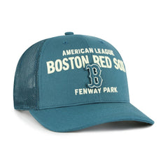 Boston Red Sox Contemporary Hitch Adjustable Trucker Hat Teal | 47 brand