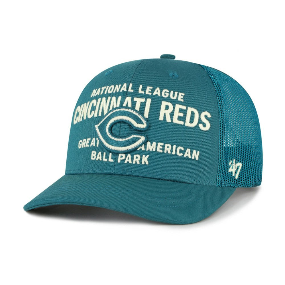 Cincinnati Reds Contemporary Hitch Adjustable Trucker Hat Teal | 47 brand