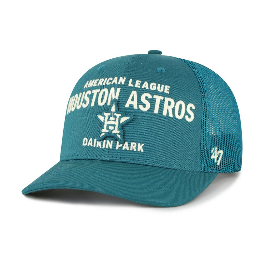 Houston Astros Contemporary Hitch Adjustable Trucker Hat Teal | 47 brand