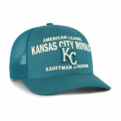 Kansas City Royals Contemporary Hitch Adjustable Trucker Hat Teal | 47 brand