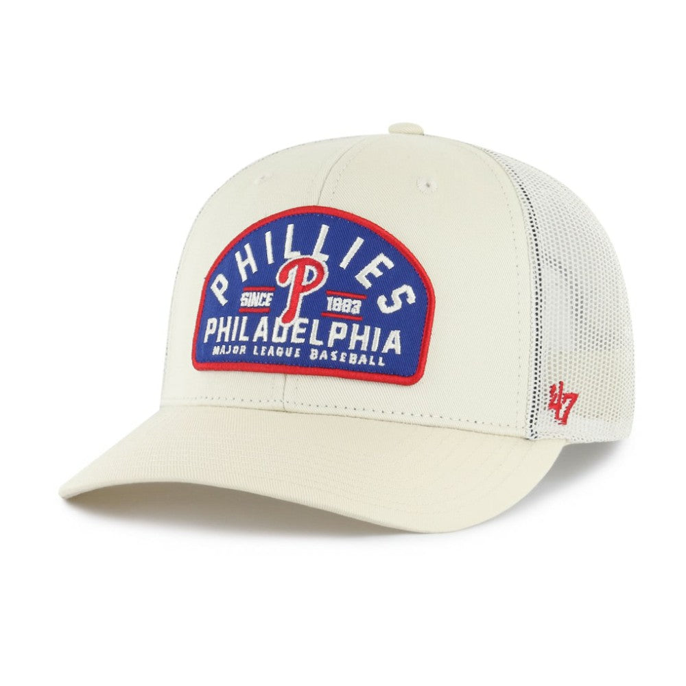 Philadelphia Phillies Leland Adjustable Trucker Hat Cream | 47 brand