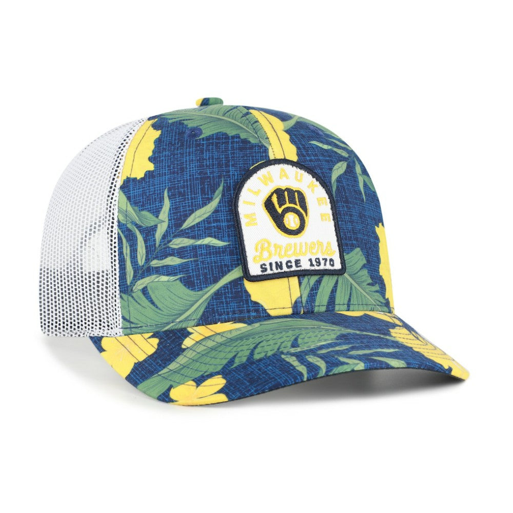 Milwaukee Brewers Beachside Adjustable Trucker Hat Navy | 47 brand