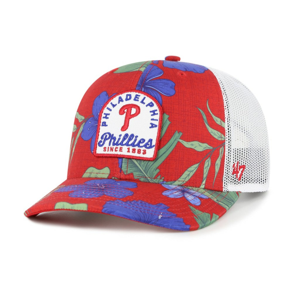 Philadelphia Phillies Beachside Adjustable Trucker Hat Red | 47 brand