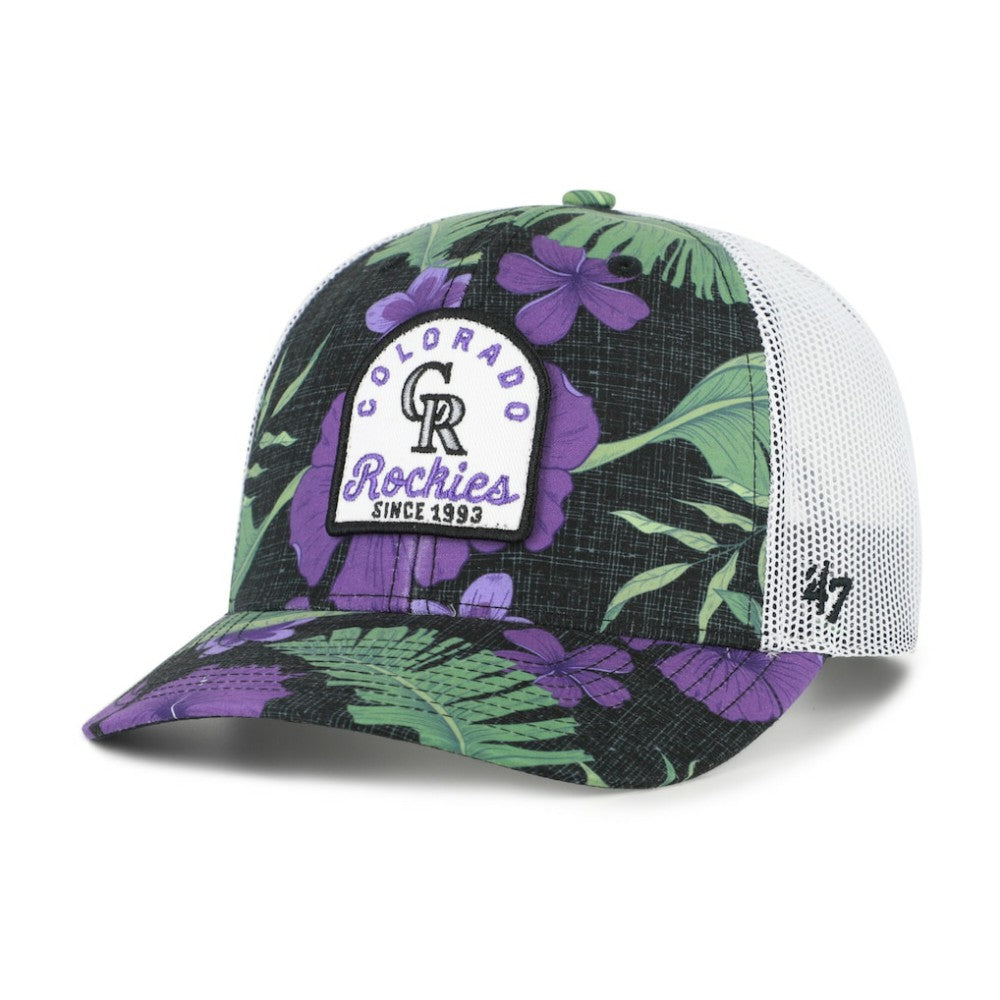 Colorado Rockies Beachside Adjustable Trucker Hat Black | 47 brand