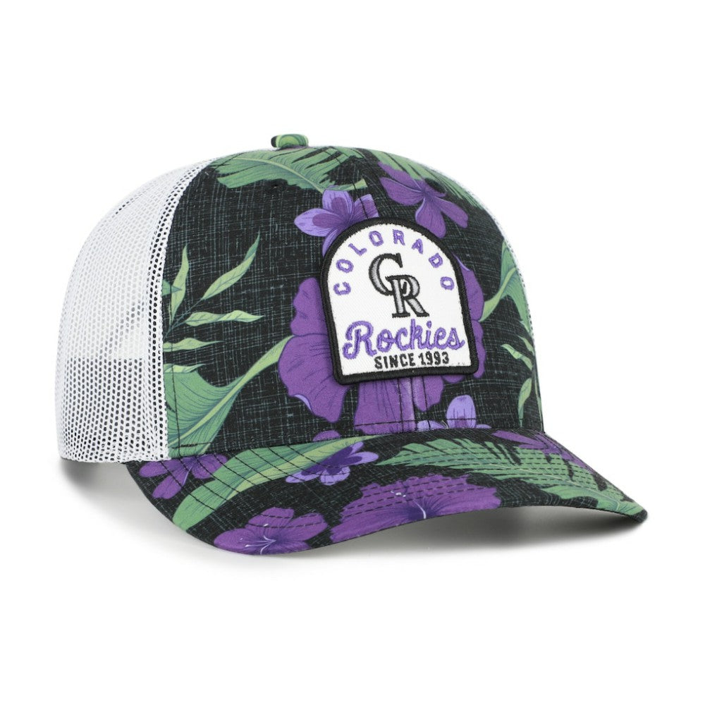 Colorado Rockies Beachside Adjustable Trucker Hat Black | 47 brand