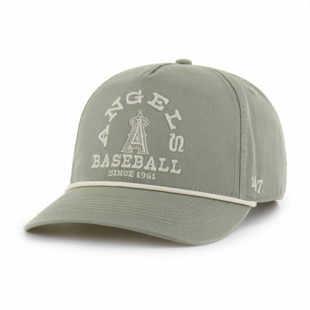 Los Angeles Angels Canyon Ranchero Hitch Adjustable Hat Olive | 47 brand