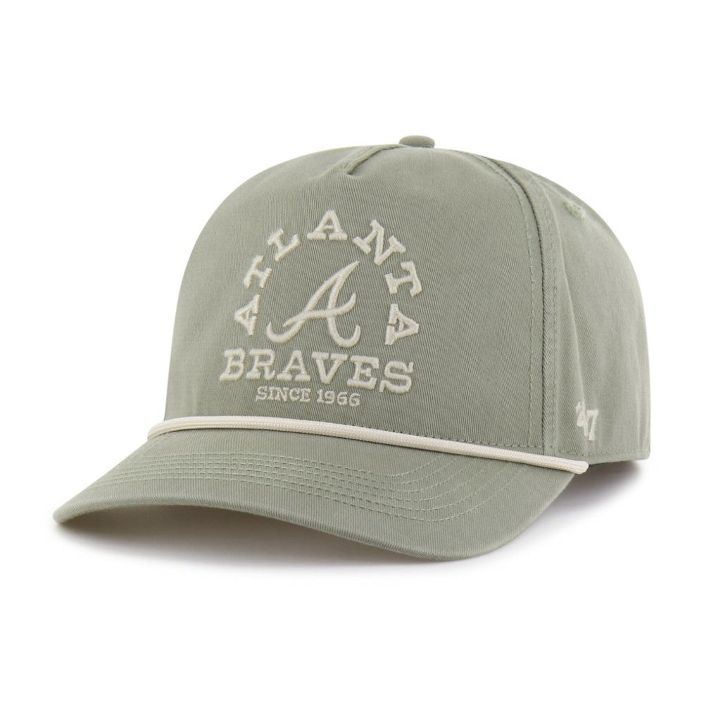 Atlanta Braves Canyon Ranchero Hitch Adjustable Hat Olive | 47 brand