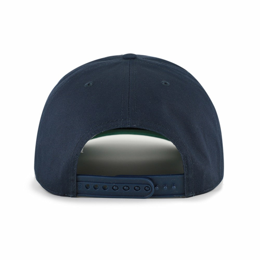 Minnesota Twins Cooperstown Break Wood Suede Hitch Adjustable Hat Navy/Brown | 47 brand