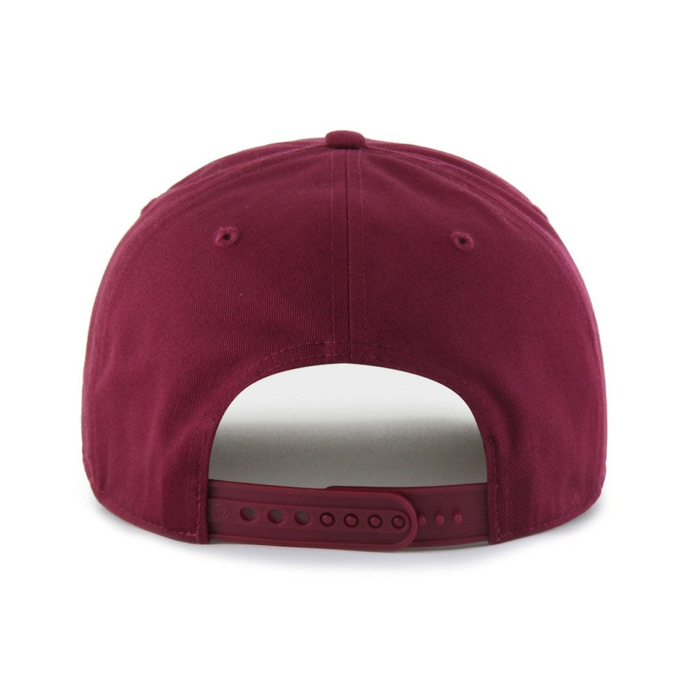 Philadelphia Phillies Cooperstown Break Wood Suede Hitch Adjustable Hat Burgundy/Brown | 47 brand