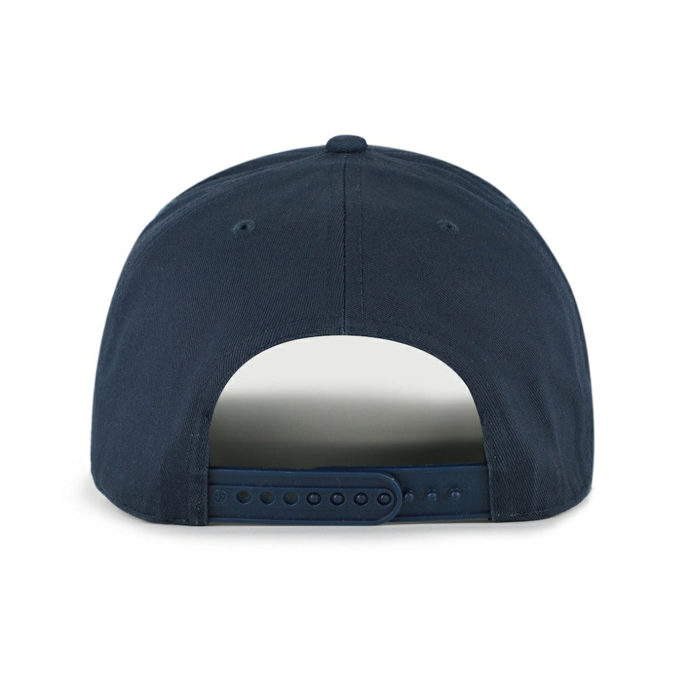 Houston Astros Cooperstown Break Wood Suede Hitch Adjustable Hat Navy/Brown | 47 brand