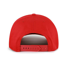 Cincinnati Reds Cooperstown Break Wood Suede Hitch Adjustable Hat Red/Brown | 47 brand