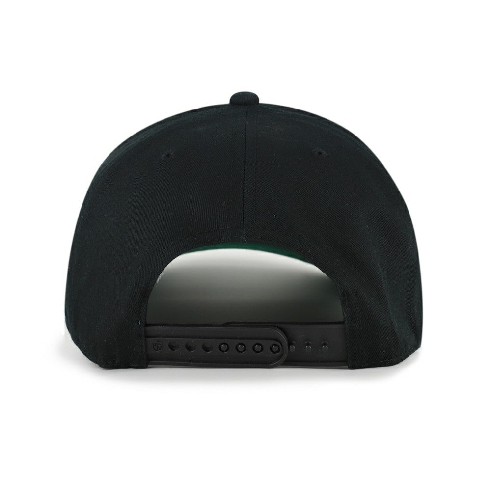 Tampa Bay Rays Cooperstown Break Wood Suede Hitch Adjustable Hat Black/Brown | 47 brand