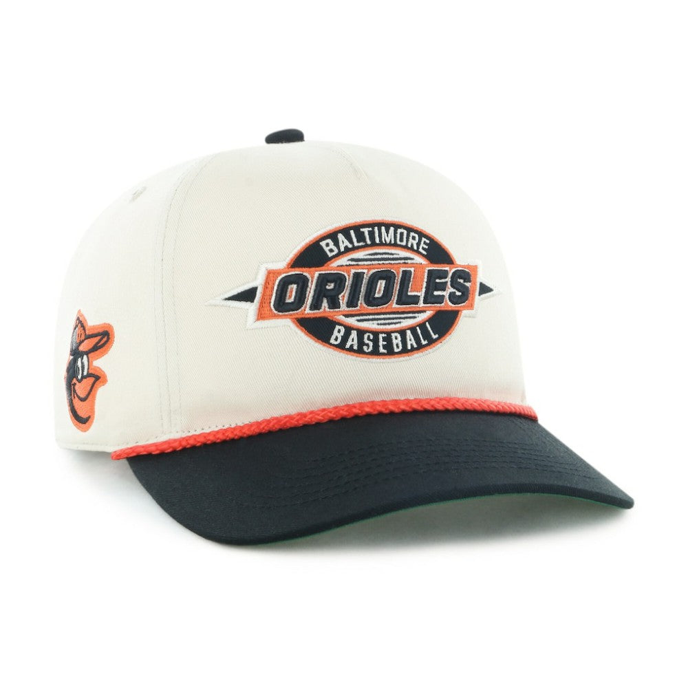 Baltimore Orioles Frame Out Hitch Adjustable Hat Natural/Black | 47 brand