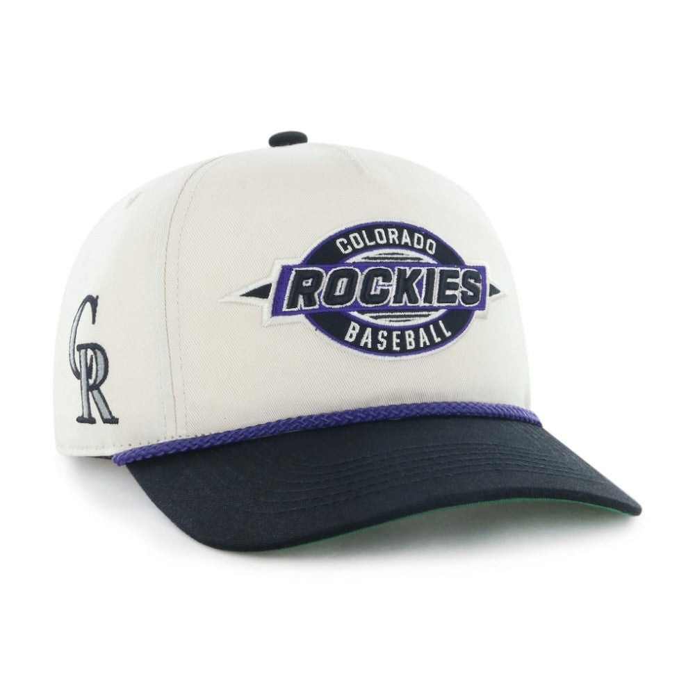 Colorado Rockies Frame Out Hitch Adjustable Hat Natural/Black | 47 brand
