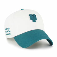 New York Mets Contemporary Tonal Clean Up Adjustable Hat White/Teal | 47 brand