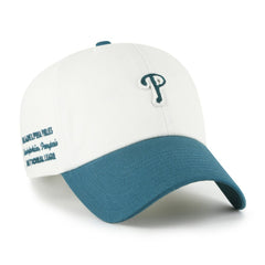 Philadelphia Phillies Contemporary Tonal Clean Up Adjustable Hat White/Teal | 47 brand