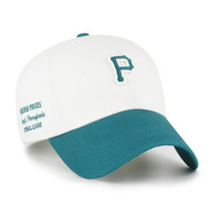 Pittsburgh Pirates Contemporary Tonal Clean Up Adjustable Hat White/Teal | 47 brand