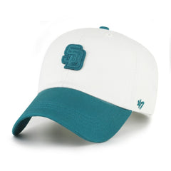 San Diego Padres Contemporary Tonal Clean Up Adjustable Hat White/Teal | 47 brand