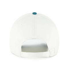 Miami Marlins Contemporary Tonal Clean Up Adjustable Hat White/Teal | 47 brand