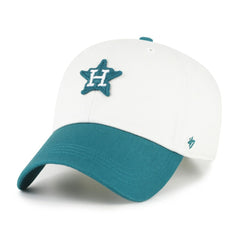 Houston Astros Contemporary Tonal Clean Up Adjustable Hat White/Teal | 47 brand