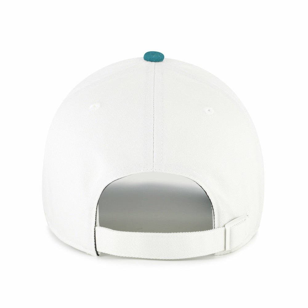 Cleveland Guardians Contemporary Tonal Clean Up Adjustable Hat White/Teal | 47 brand